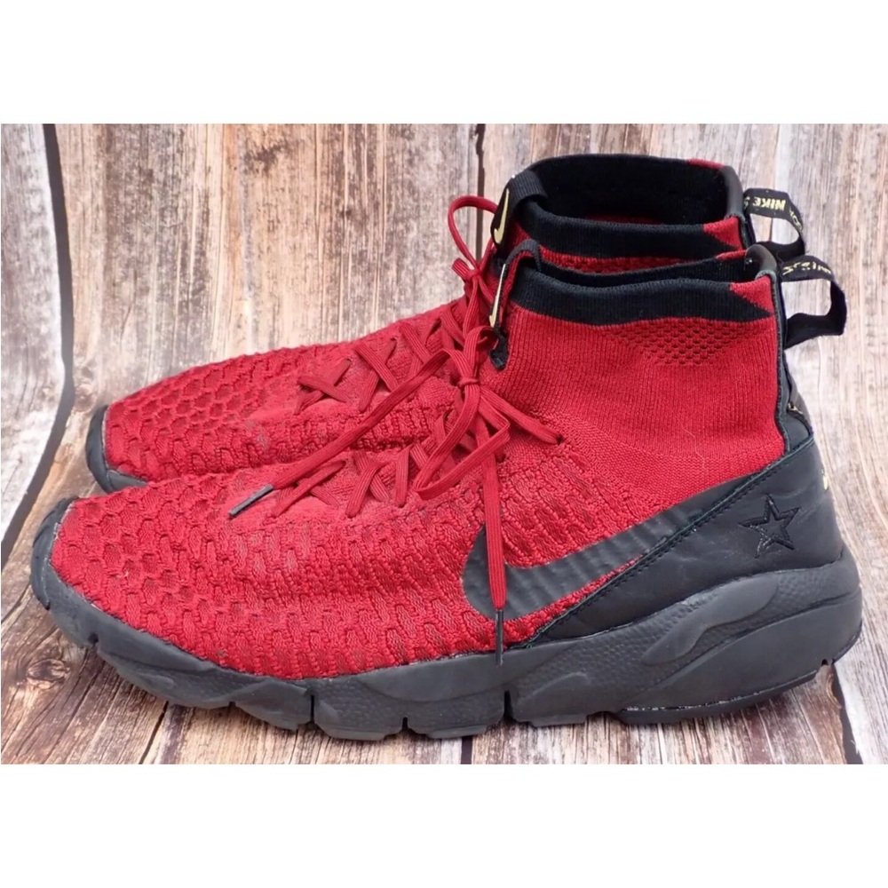 Nike Air Footscape Magista Flyknit FC Sneakers 830600-600 Mens Sz 10.5